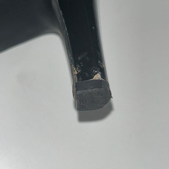 CL by Laundry Black Patent Leather Pumps 7.5M Kitten Heel Slip On Career Shoes - Picture 6 of 6